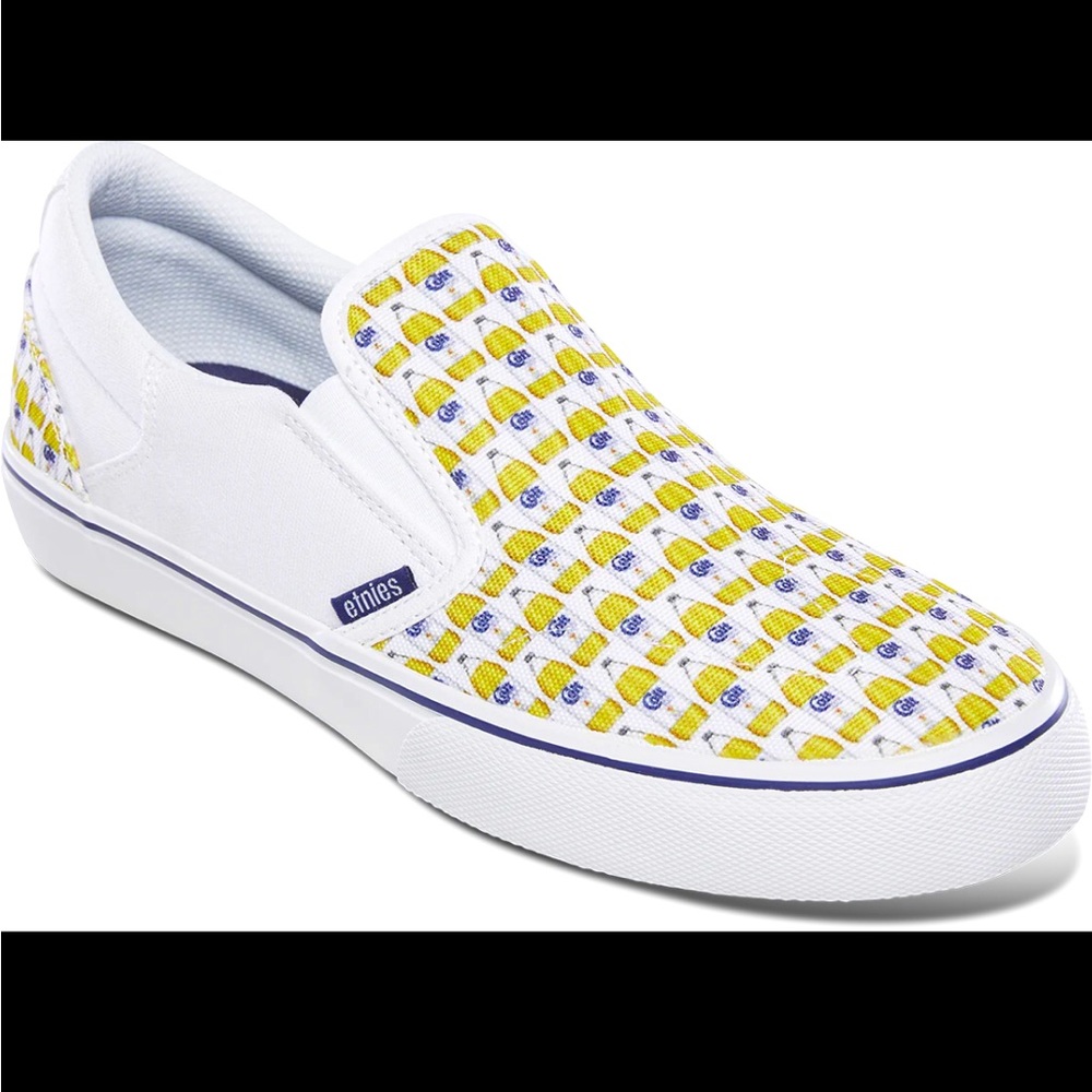 ETNiES X COLT 45 COLLAB SLIP ON SKATE SHOES NEW IN BOX MENS SIZE 11 WHITE